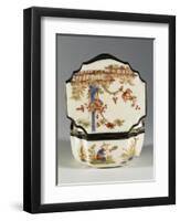 Chinoiserie Decorated Snuffbox Depicting People and Hedge Motifs, Ca 1740, China-null-Framed Giclee Print