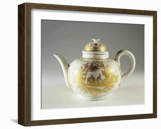 Chinoiserie Decorated Teapot, 1845-1850-null-Framed Giclee Print