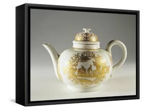 Chinoiserie Decorated Teapot, 1845-1850-null-Framed Stretched Canvas