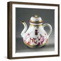 Chinoiserie Decoration Teapot-null-Framed Giclee Print