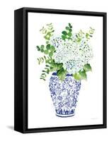 Chinoiserie Hydrangea I-Mercedes Lopez Charro-Framed Stretched Canvas