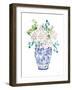 Chinoiserie Hydrangea II Blush-Mercedes Lopez Charro-Framed Art Print