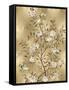 Chinoiserie in Gold III-Reneé Campbell-Framed Stretched Canvas