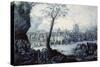 Chinoiserie Landscape with Figures and Animals-Jean Baptiste Pillement-Stretched Canvas