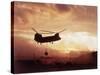 Chinook Helicopter Lifts Ammunition-null-Stretched Canvas
