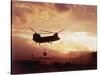 Chinook Helicopter Lifts Ammunition-null-Stretched Canvas