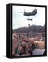 Chinook Helicopter-Associated Press-Framed Stretched Canvas