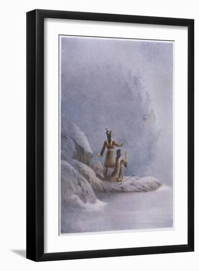 Chinook Legend of the Supernatural People Who Appeared in the Mists-James Jack-Framed Art Print