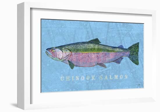 Chinook Salmon-John Golden-Framed Art Print