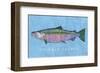 Chinook Salmon-John W^ Golden-Framed Art Print
