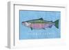 Chinook Salmon-John W^ Golden-Framed Art Print