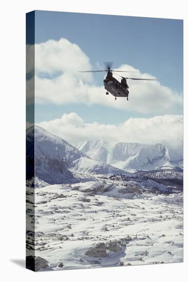 Chinook Search and Rescue Helicopter, Sequoia and Kings Canyon, California, USA-Gerry Reynolds-Stretched Canvas
