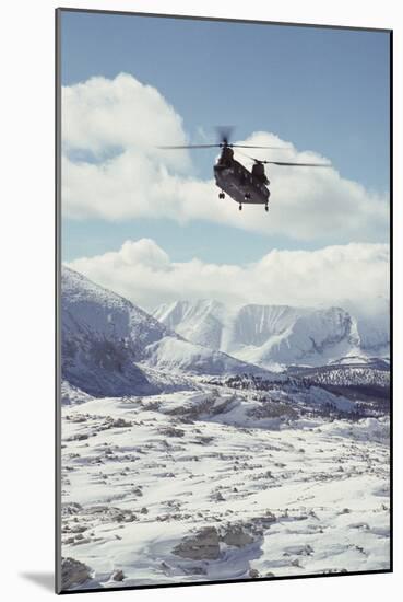 Chinook Search and Rescue Helicopter, Sequoia and Kings Canyon, California, USA-Gerry Reynolds-Mounted Photographic Print