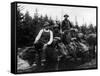 Chinook, WA - Logging Crew-Lantern Press-Framed Stretched Canvas