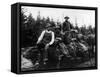 Chinook, WA - Logging Crew-Lantern Press-Framed Stretched Canvas