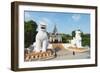 Chinthe Lion Guardians, Mandalay Hill, Myanmar (Burma), Asia-Christian Kober-Framed Photographic Print