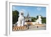 Chinthe Lion Guardians, Mandalay Hill, Myanmar (Burma), Asia-Christian Kober-Framed Photographic Print