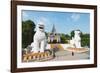 Chinthe Lion Guardians, Mandalay Hill, Myanmar (Burma), Asia-Christian Kober-Framed Photographic Print