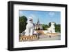 Chinthe Lion Guardians, Mandalay Hill, Myanmar (Burma), Asia-Christian Kober-Framed Photographic Print