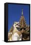 Chinthe Statue at Southern Entrance to the Shwedagon Pagoda-Stuart Black-Framed Stretched Canvas