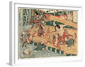 Chinzei Hachiro Tametomo-Kubo Shunman-Framed Giclee Print