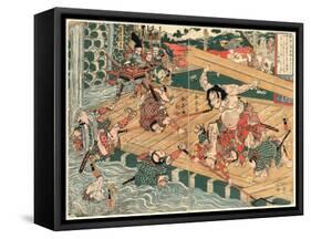 Chinzei Hachiro Tametomo-Kubo Shunman-Framed Stretched Canvas
