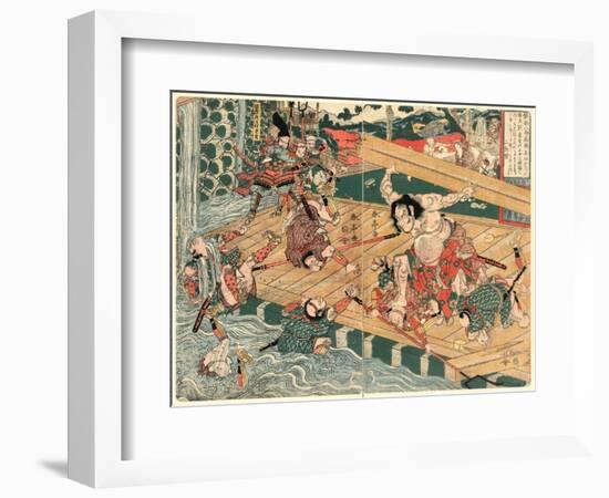 Chinzei Hachiro Tametomo-Kubo Shunman-Framed Giclee Print