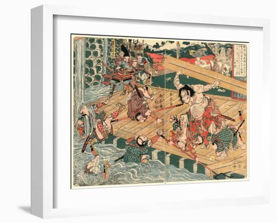 Chinzei Hachiro Tametomo-Kubo Shunman-Framed Giclee Print