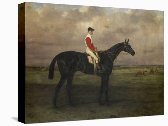 Chippendale, A Racehorse with jockey up on Newmarket Racecourse, 1874-Harry Hall-Stretched Canvas