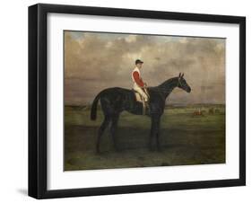 Chippendale, A Racehorse with jockey up on Newmarket Racecourse, 1874-Harry Hall-Framed Giclee Print