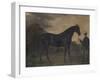 Chippendale and a Groom in Landscape by Jean Edouard Lacretelle-Jean Edouard Lacretelle-Framed Giclee Print