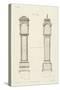 Chippendale Clock Cases II-Thomas Chippendale-Stretched Canvas