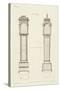 Chippendale Clock Cases II-Thomas Chippendale-Stretched Canvas