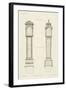 Chippendale Clock Cases II-Thomas Chippendale-Framed Art Print