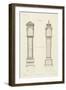 Chippendale Clock Cases II-Thomas Chippendale-Framed Art Print