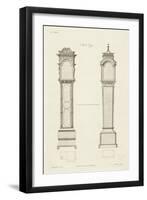 Chippendale Clock Cases II-Thomas Chippendale-Framed Art Print