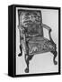 'Chippendale Mahogany Arm-Chair with Needlework Upholstery', mid 18th century, (1928)-Thomas Chippendale-Framed Stretched Canvas