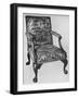 'Chippendale Mahogany Arm-Chair with Needlework Upholstery', mid 18th century, (1928)-Thomas Chippendale-Framed Giclee Print