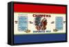 Chippewa Brand Evaporated Milk-null-Framed Stretched Canvas