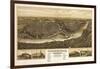 Chippewa Falls, Wisconsin - Panoramic Map-Lantern Press-Framed Art Print