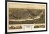 Chippewa Falls, Wisconsin - Panoramic Map-Lantern Press-Framed Art Print