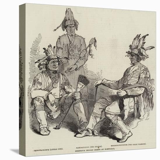 Chippewa Indian Chiefs at Montreal-null-Stretched Canvas