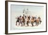 Chippewa Snowshoe Dance, C.1835-George Catlin-Framed Giclee Print