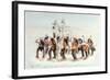 Chippewa Snowshoe Dance, C.1835-George Catlin-Framed Giclee Print