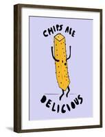 Chips Are Delicious-null-Framed Giclee Print