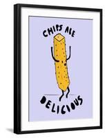 Chips Are Delicious-null-Framed Giclee Print