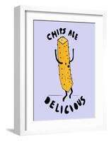 Chips Are Delicious-null-Framed Art Print