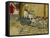 Chips Off The Old Block; The York Stage Coach-Cecil Aldin-Framed Stretched Canvas