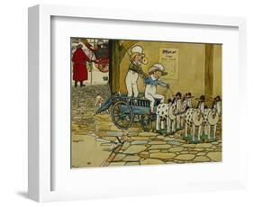 Chips Off The Old Block; The York Stage Coach-Cecil Aldin-Framed Giclee Print