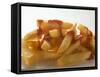 Chips with Ketchup-null-Framed Stretched Canvas